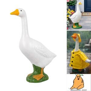 Mainstays Porch Goose Statue 19" - Garden Goose Sculpture